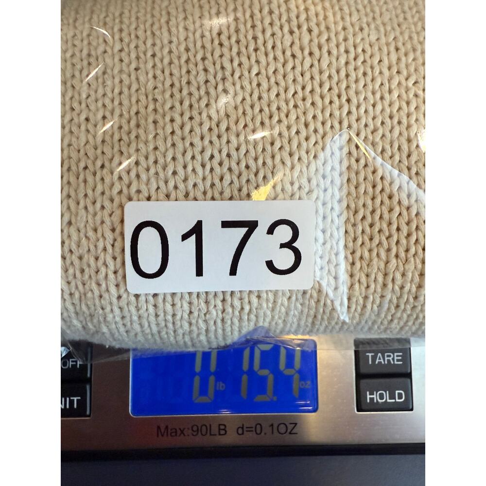 Lauren Ralph Lauren Mercerized Cotton Sweater L Cream Minimalist Y2K - Picture 6 of 6